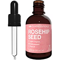Los mejores  - CLAIRECEUTICALS Aceite Rosa Mosqueta Puro - Aceite de Rosa Mosqueta para Cicatrices y Estrías - Aceite Puro Rosa…